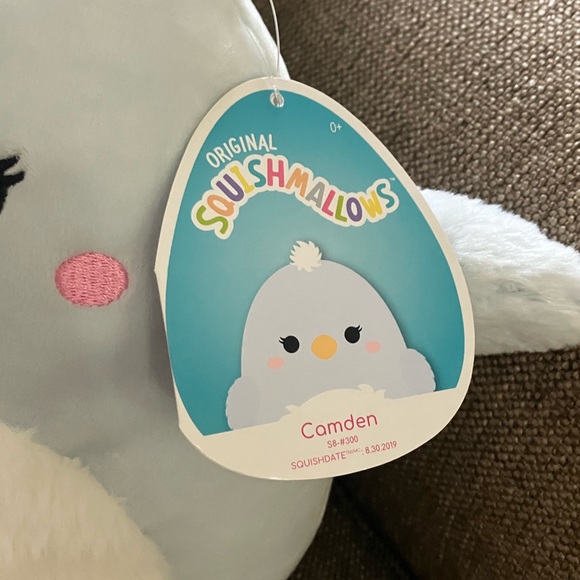 NWT Squishmallows Camden White/Blue Bird Plush Toy 8 inches - Picture 3 of 6